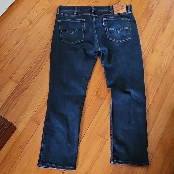 Levi's 511 38x30 Straight Leg Jeans, Dark Blue Wash Denim - Picture 9 of 10